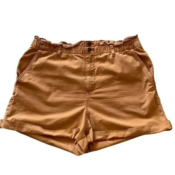 Universal Thread Cotton Blend Rolling Cuffs High Rise Ruffle Waist SZ XL # 1509 - Picture 1 of 11